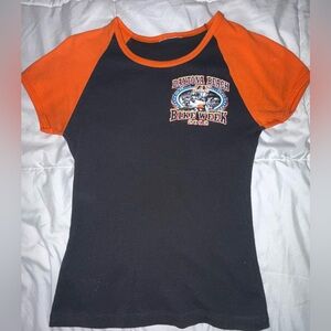 Daytona Bike Week 2012 Tee - Black and Orange